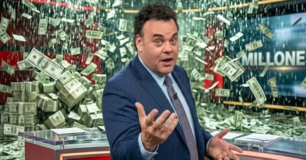 Imagen digital de David Faitelson en un programa de televisión