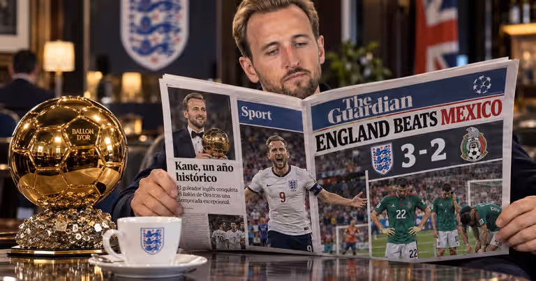 Harry Kane gana el Balón de Oro y la prensa británica reconoce a México como la clave para lograrlo