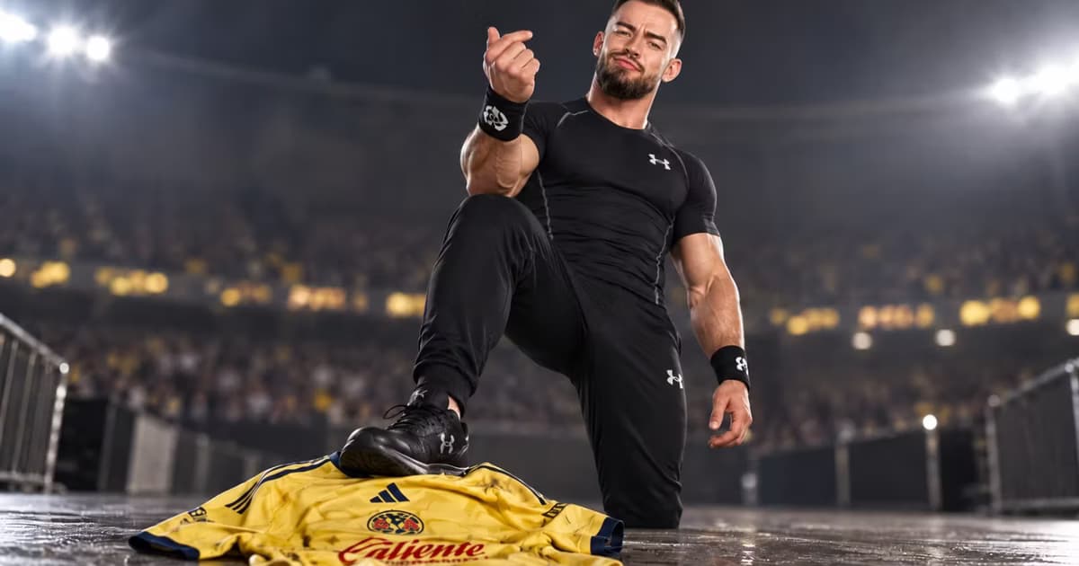 Austin Theory utilizó una camiseta del América durante su aparición en Ciudad de México y provocó reacciones a pocos días del Clásico Nacional.
