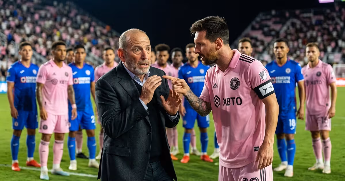 Lionel Messi tuvo un tenso momento con el Comisionado de la MLS