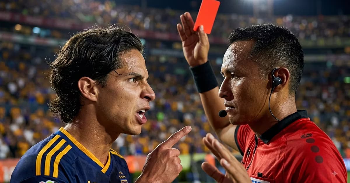Diego Lainez fue expulsado por reclamar al árbitro en la eliminación de Tigres ante Vancouver, mientras Nahuel Guzmán también vio la roja.