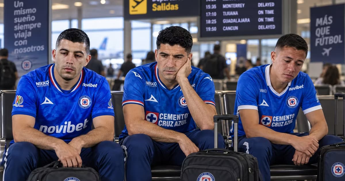 Cruz Azul sufrió un retraso en el AIFA antes de viajar a Miami para disputar la Campeones Cup frente al Inter Miami.