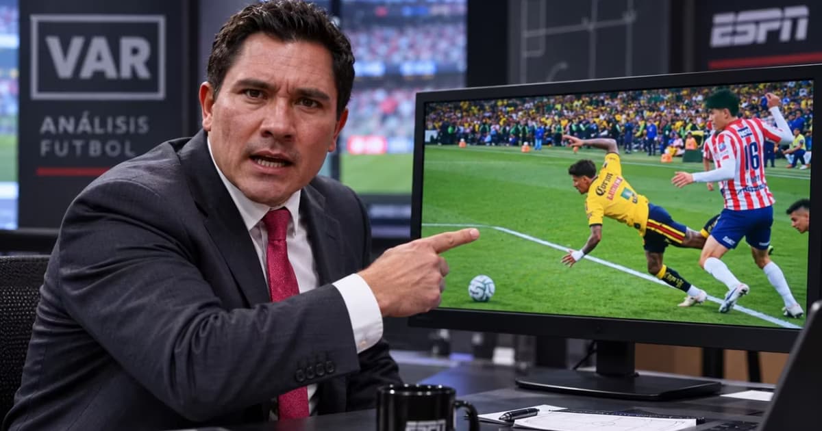 Fernando Guerrero mostró imágenes de la acción sobre Brian Rodríguez y aseguró que América debió recibir un penal en los últimos instantes del Clásico Nacional.
