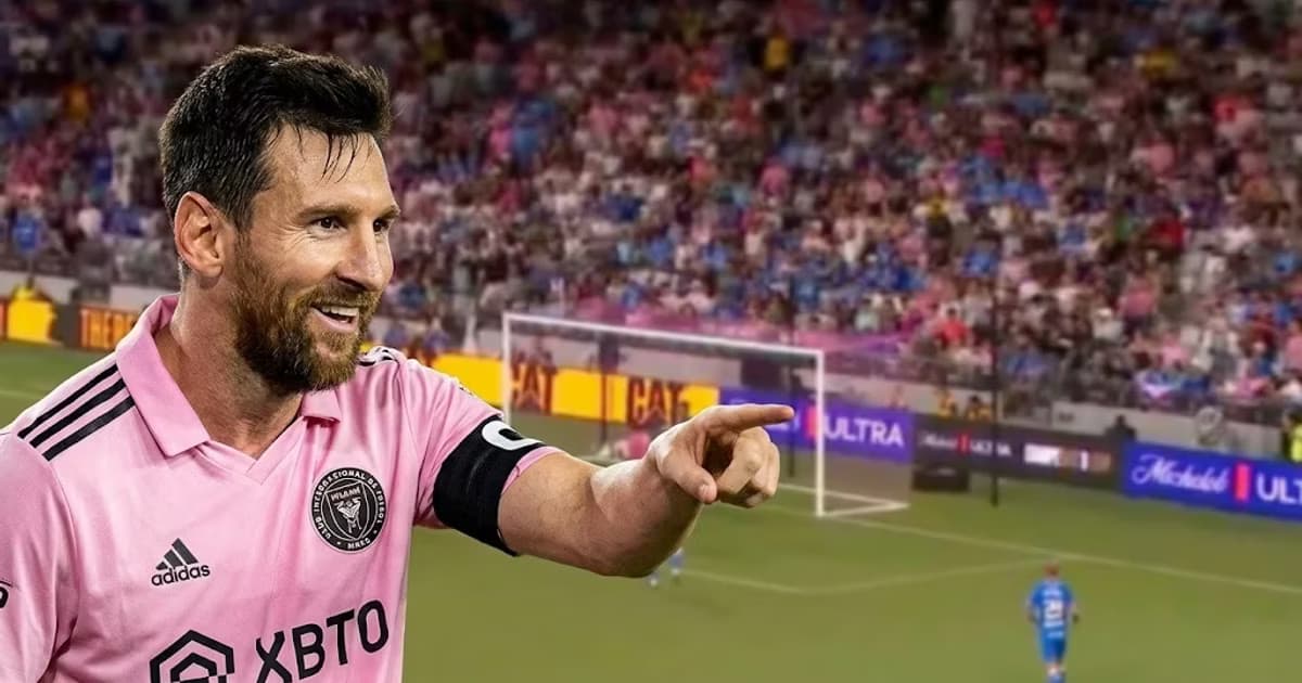 Lionel Messi marcó de cabeza ante Cruz Azul y alcanzó los 100 goles con Inter Miami en la Campeones Cup.