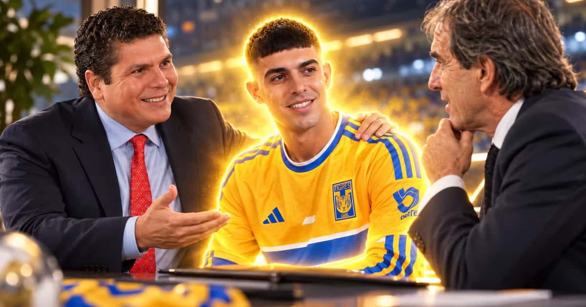Juan Brunetta volvió a destacar con Tigres ante Toluca y su rendimiento podría elevar su precio por encima de los 10 millones de dólares ante el interés del América.