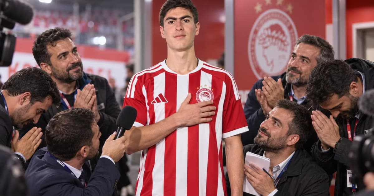Armando González marcó en la remontada del Olympiacos y fue elegido por los aficionados como su futbolista favorito ante Jagiellonia.