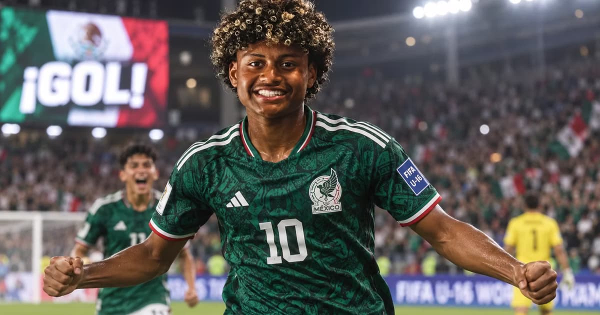 Benji Flowers entró de cambio y marcó el gol que le dio a México Sub-16 su primera victoria en el Torneo Internacional de la Liga MX.