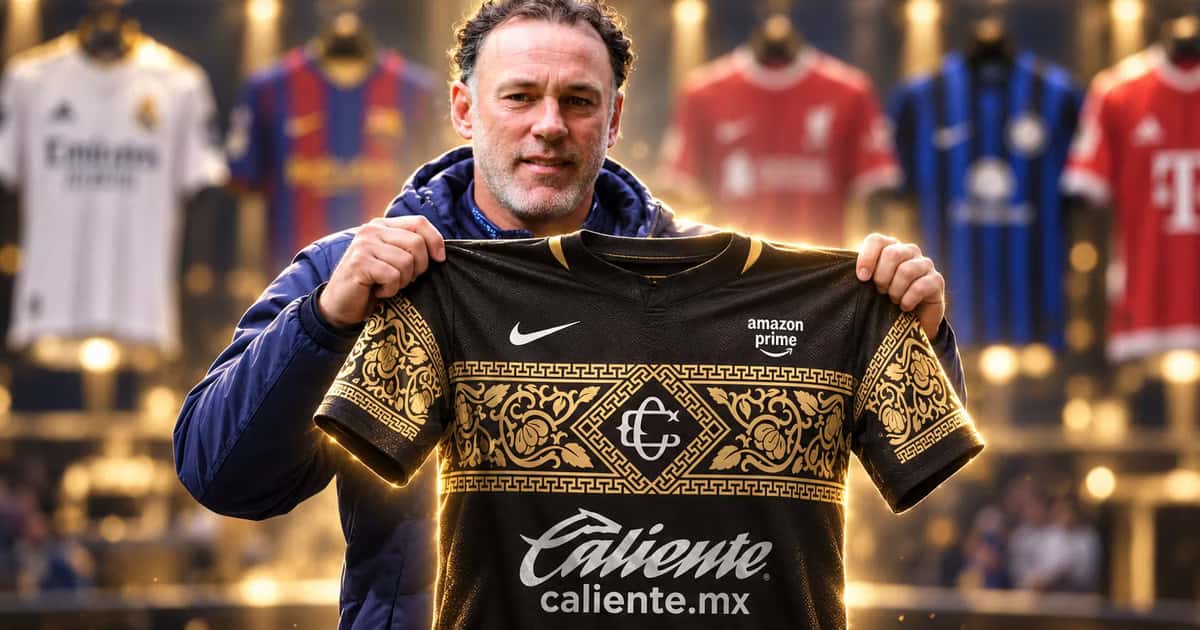La posible tercera camiseta de Chivas, en negro y dorado, destaca por sus referencias a la cultura mexicana y al escudo histórico del club.