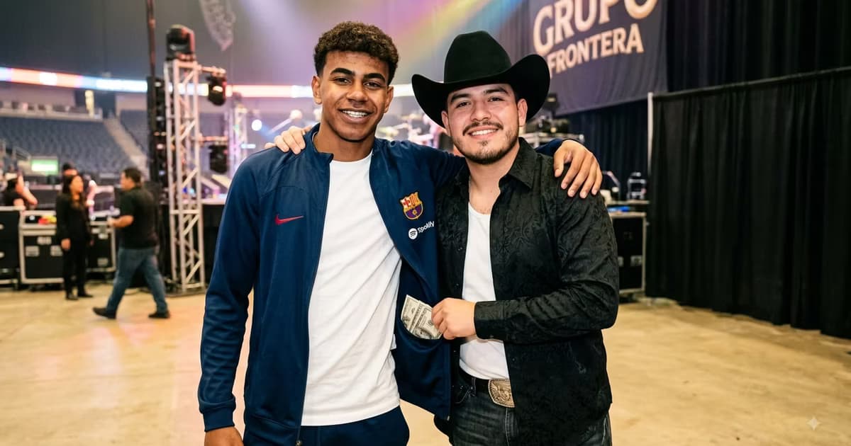 Lamine Yamal reveló durante el Mundial 2026 que escucha a Grupo Frontera, agrupación que atraviesa una de sus etapas de mayor crecimiento internacional.