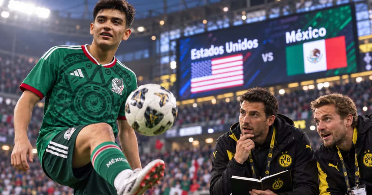 Gilberto Mora tendrá nuevamente los ojos de Europa encima durante el clásico entre México y Estados Unidos.