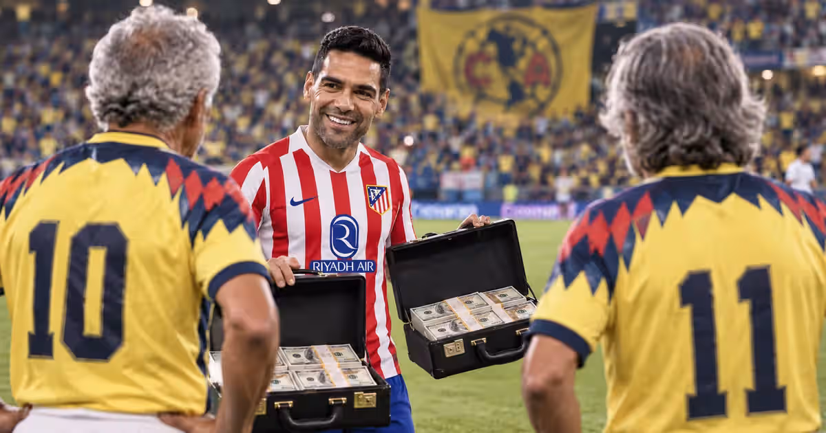 Radamel Falcao regresará a México para enfrentar a las leyendas del América con el Atlético de Madrid.