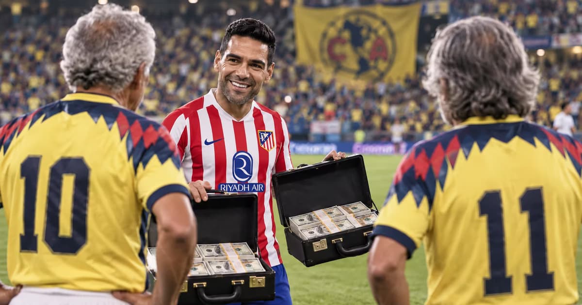 Radamel Falcao regresará a México para enfrentar a las leyendas del América con el Atlético de Madrid.