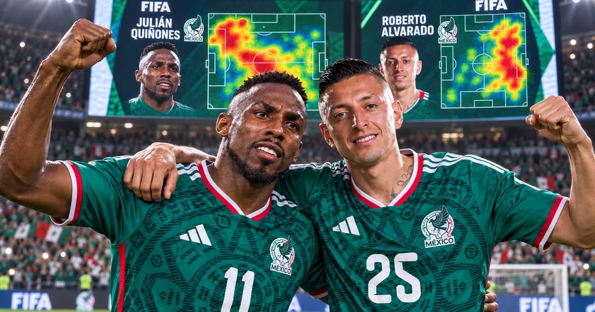 Julián Quiñones y Roberto Alvarado aparecen entre los futbolistas destacados por el análisis táctico de FIFA sobre el funcionamiento de México en el Mundial 2026.