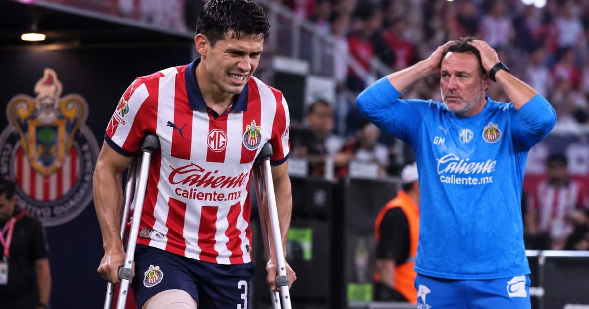 Diego Campillo abandonó el Clásico Tapatío por molestias físicas y aumentó la preocupación en Chivas.