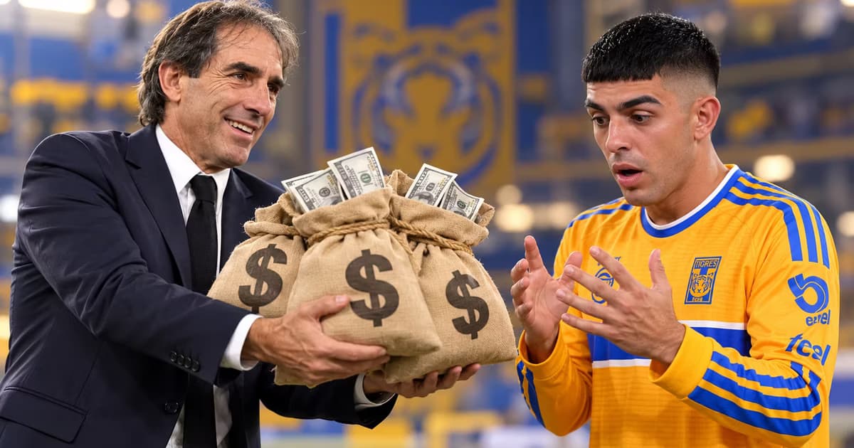 Juan Brunetta vuelve a ser relacionado con el América, aunque Tigres habría acordado su renovación y una posible transferencia exigiría una inversión millonaria.