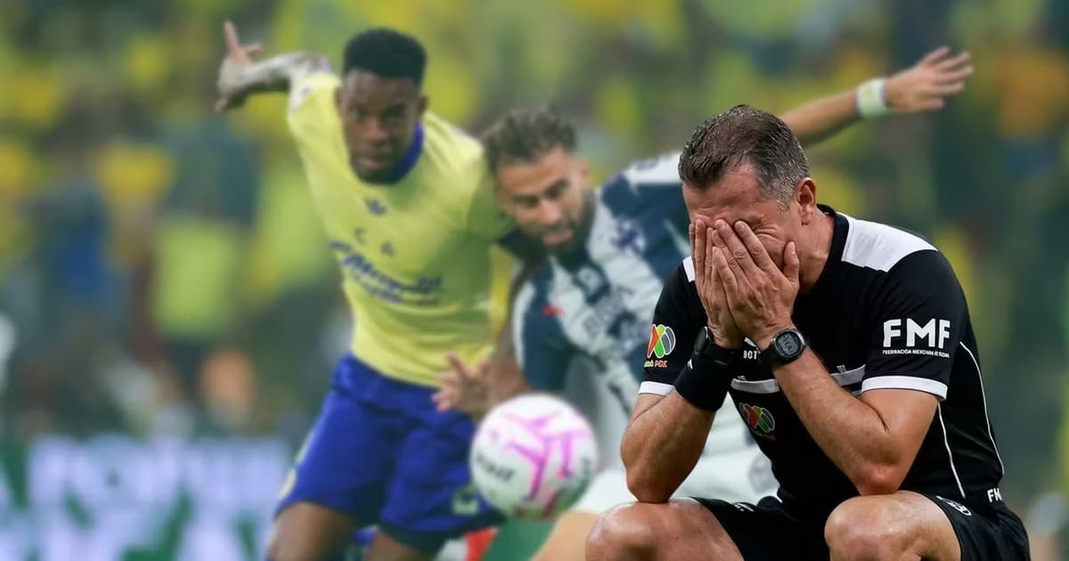 El cuarto árbitro del partido entre América y rayados quedó inhabilitado