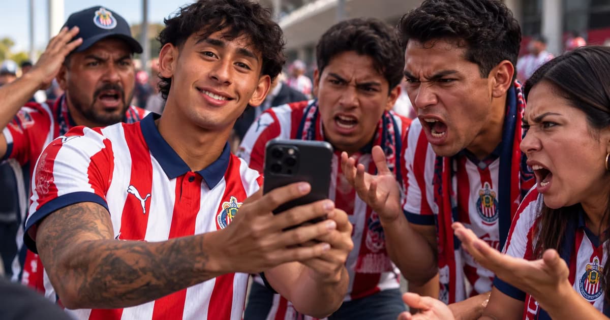 Santiago Sandoval quedó en medio de la polémica por antiguas interacciones relacionadas con América mientras atraviesa su mejor momento con Chivas.