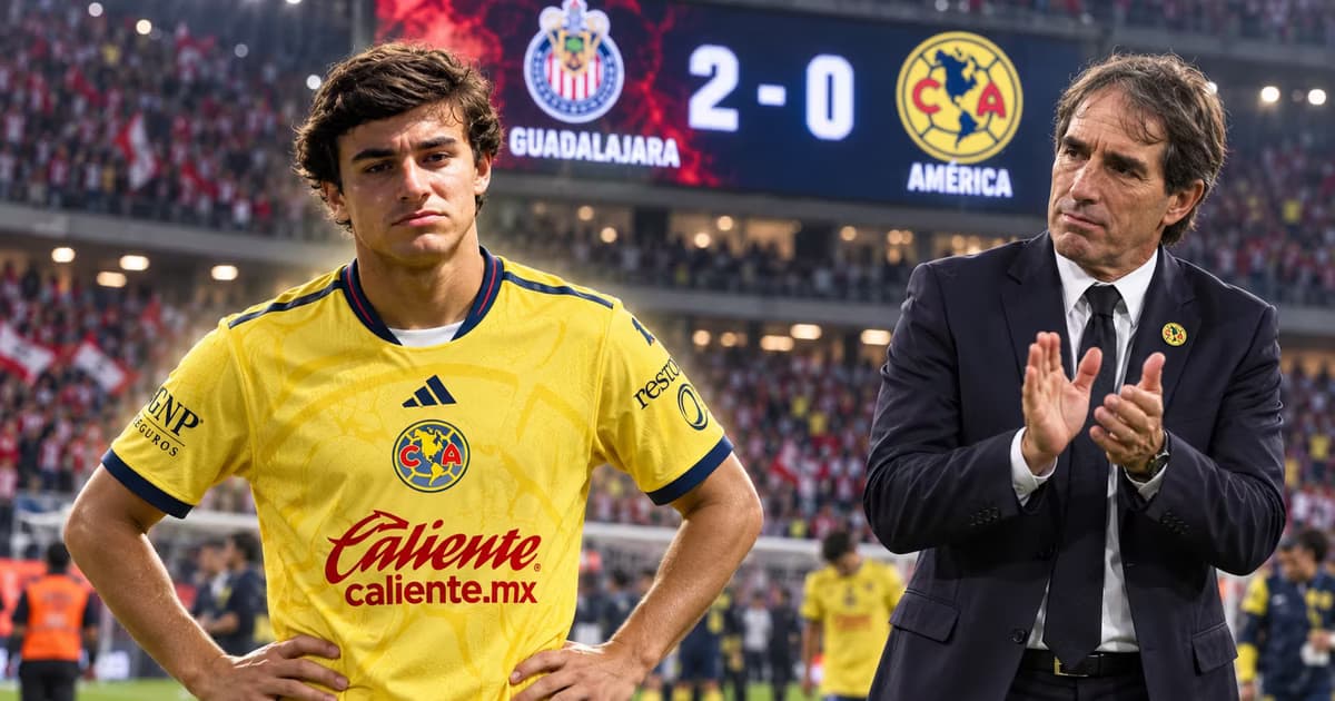 Carlos Álvarez fue uno de los pocos jugadores del América que generó peligro durante la derrota amistosa frente a Chivas en Oakland.
