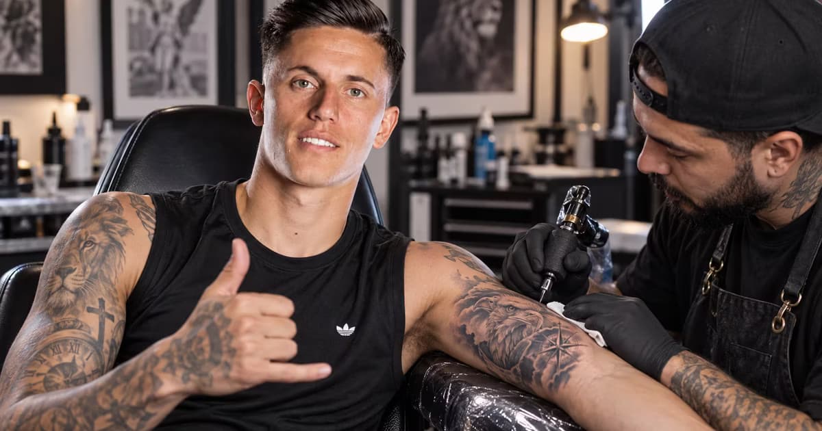 Brian Rodríguez posee varios tatuajes y ahora se prepara para el Clásico Joven entre América y Cruz Azul.