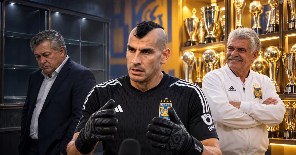 Nahuel Guzmán recurrió a los complicados momentos vividos con Ricardo Ferretti para explicar por qué todavía no considera una crisis el presente de Tigres.