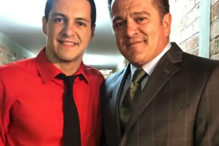 Carlos Gatica y su padre Carlos Hermosillo