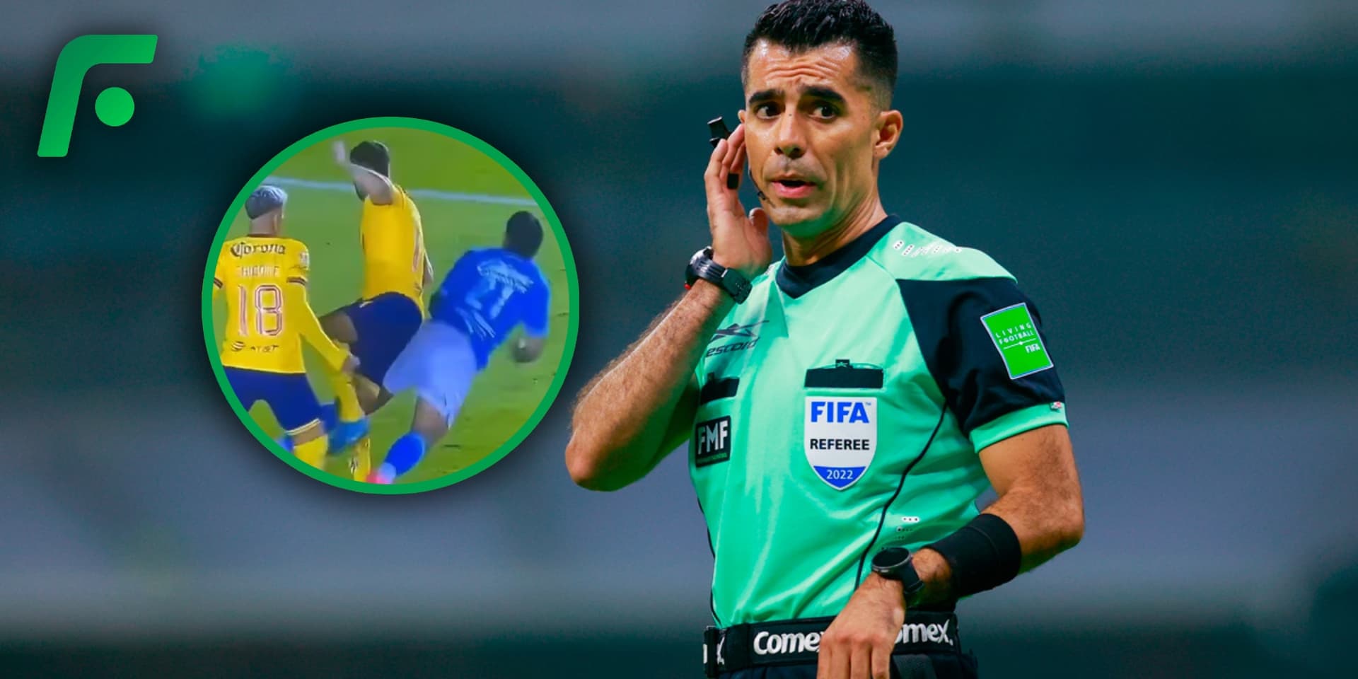 Adonai Escobedo durante partido de la Liga MX (Fuente: MEXSPORT)