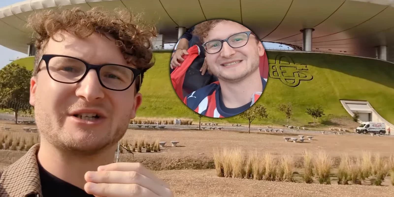 Aficionado británico se sorprende en su visita al Estadio Akron
