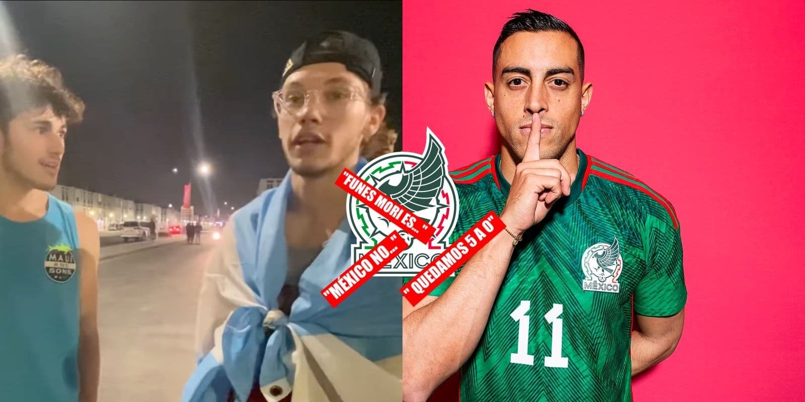Aficionados argentinos en Qatar dan predicción del México vs Argentina y hablan de Rogelio Funes Mori