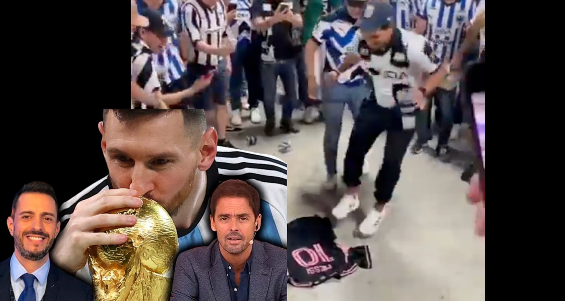 Aficionados de Rayados de Monterrey pisan playera / Captura Tik Tok