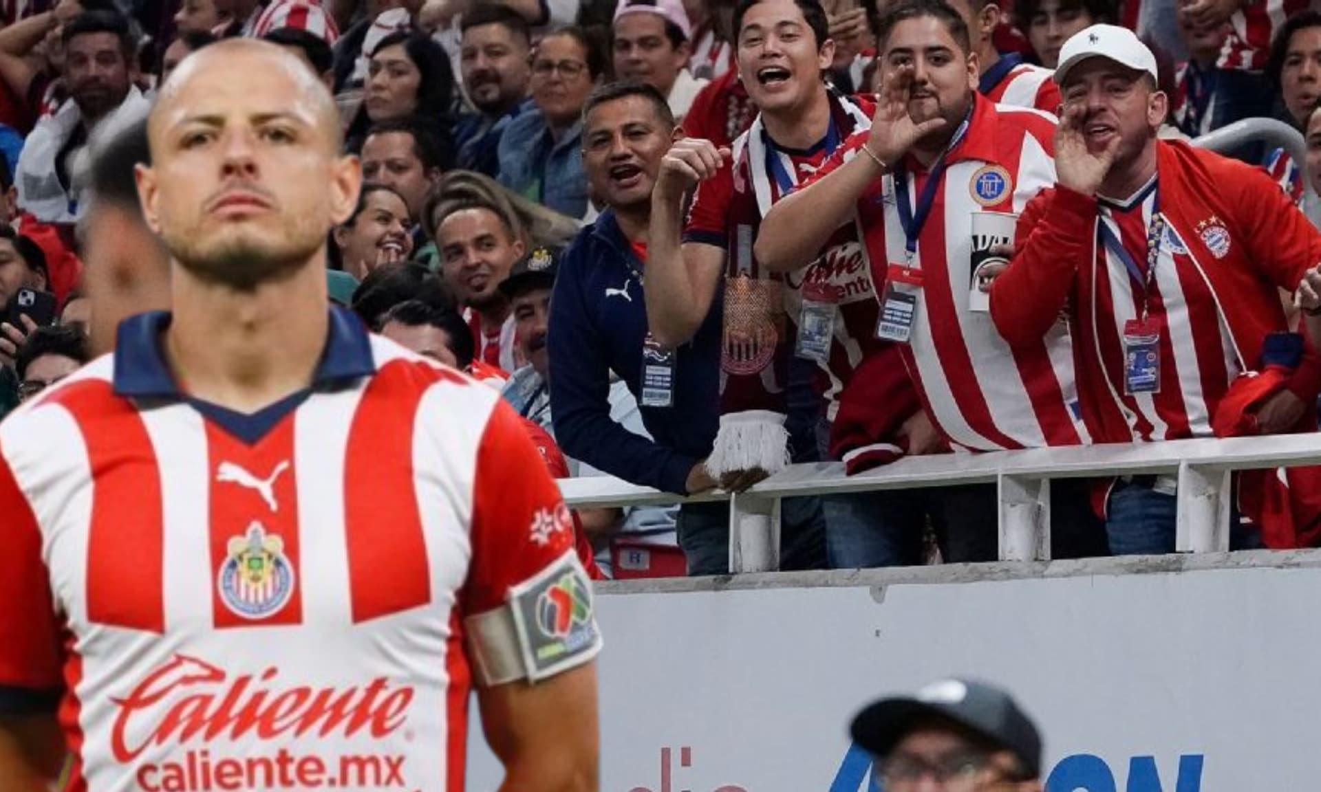 Aficionados en el estadio Akron cuestionan a un jugador (Fuente: Imago)
