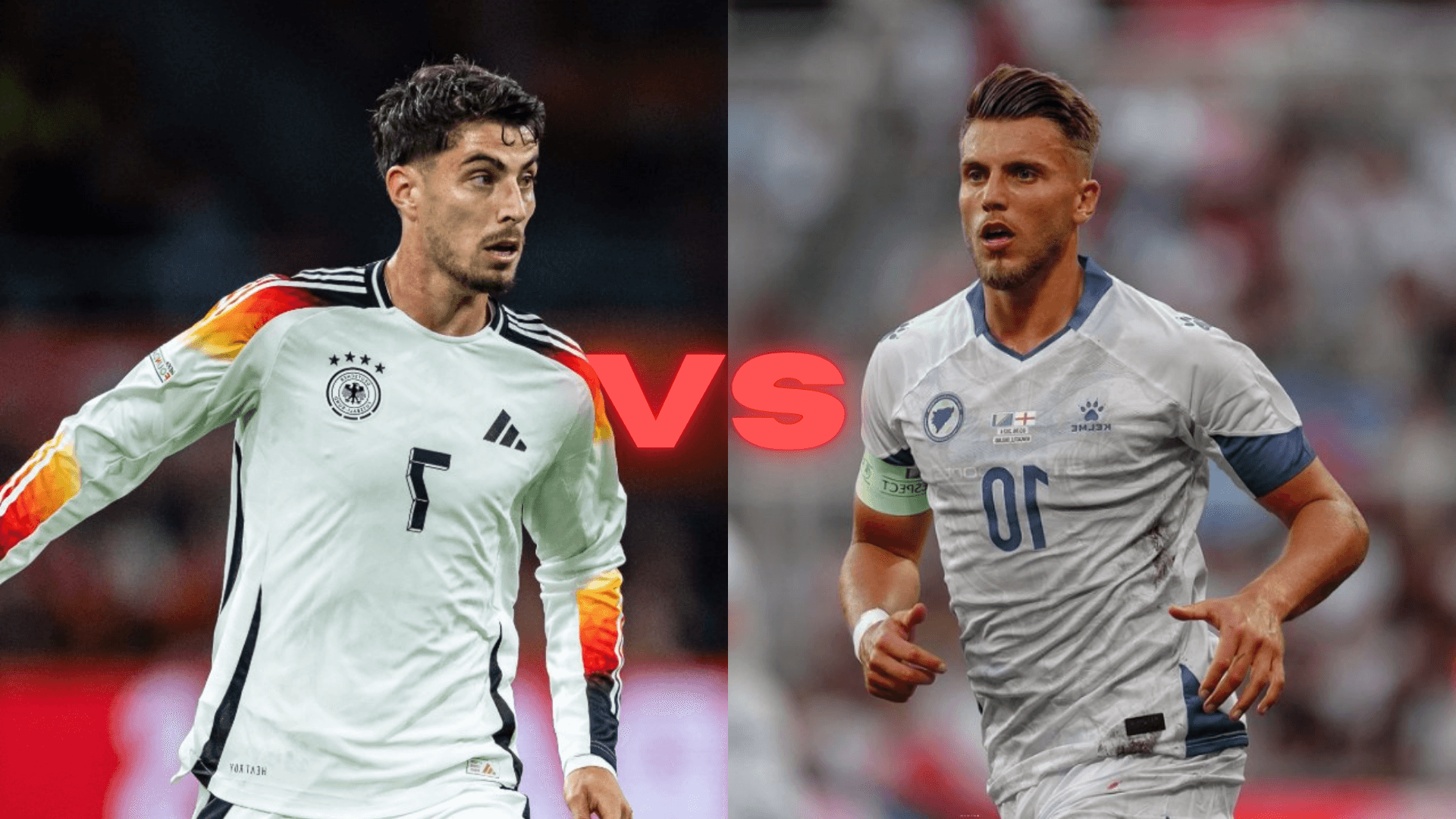 Alemania vs Bosnia | X oficial de @DFB_Team e IG oficial de e.demirovic29