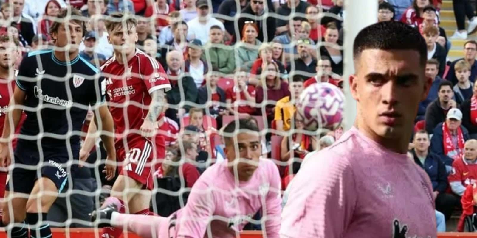 Álex Padilla en el Liverpool vs Athletic Club / FOTO XEU DEPORTES
