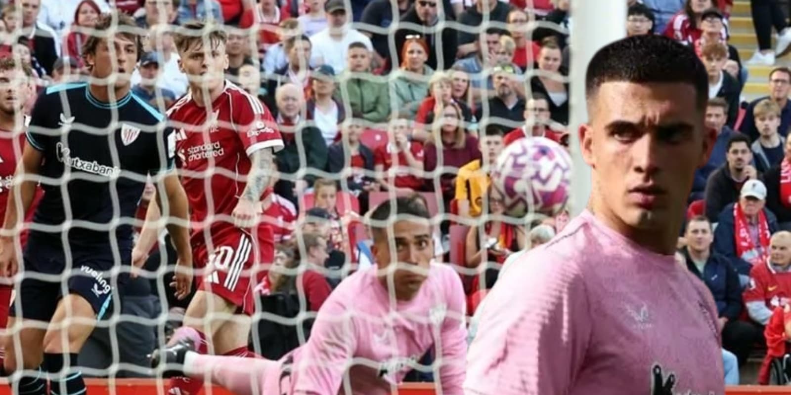 Álex Padilla en el Liverpool vs Athletic Club / FOTO XEU DEPORTES