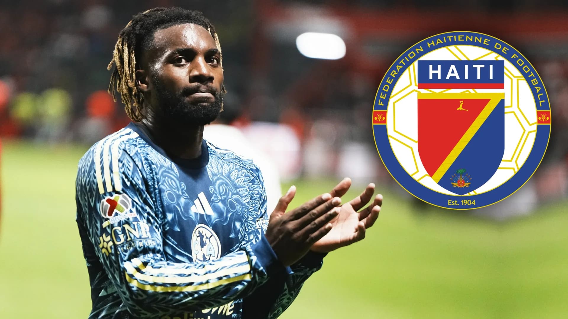 Allan Saint-Maximin durante el cotejo del América
