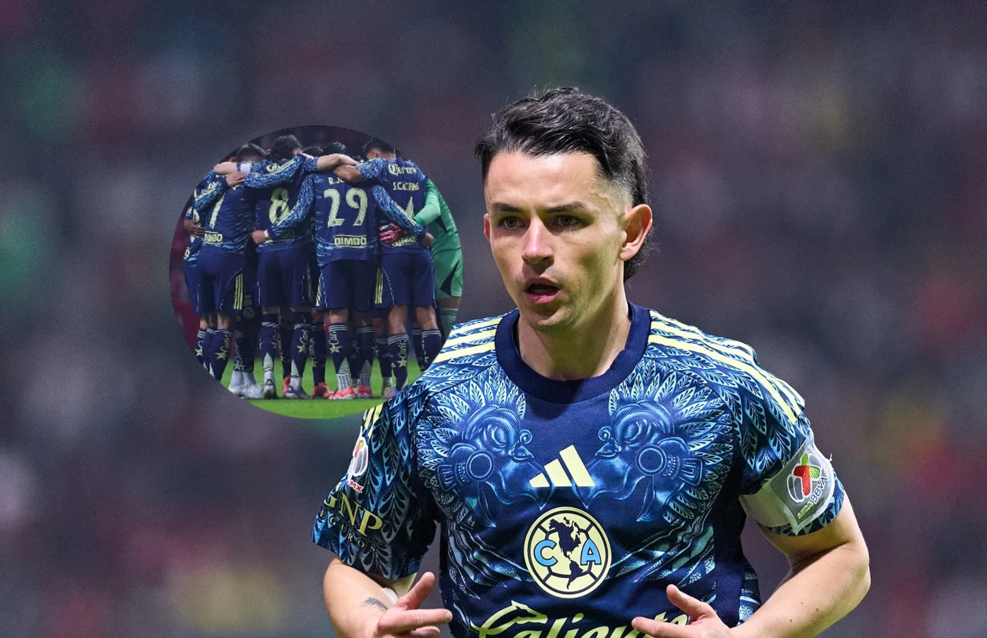 Álvaro Fidalgo fue captado reclamando a Cristian Borja durante el duelo ante Toluca / Foto: MexSport