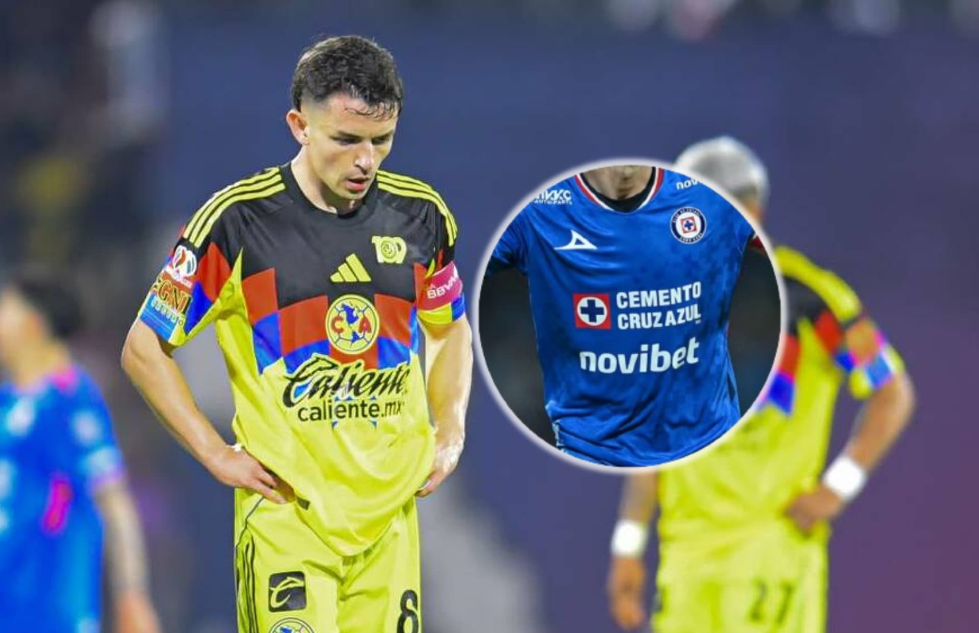 Álvaro Fidalgo y jugador de Cruz Azul/ Foto MexSport.
