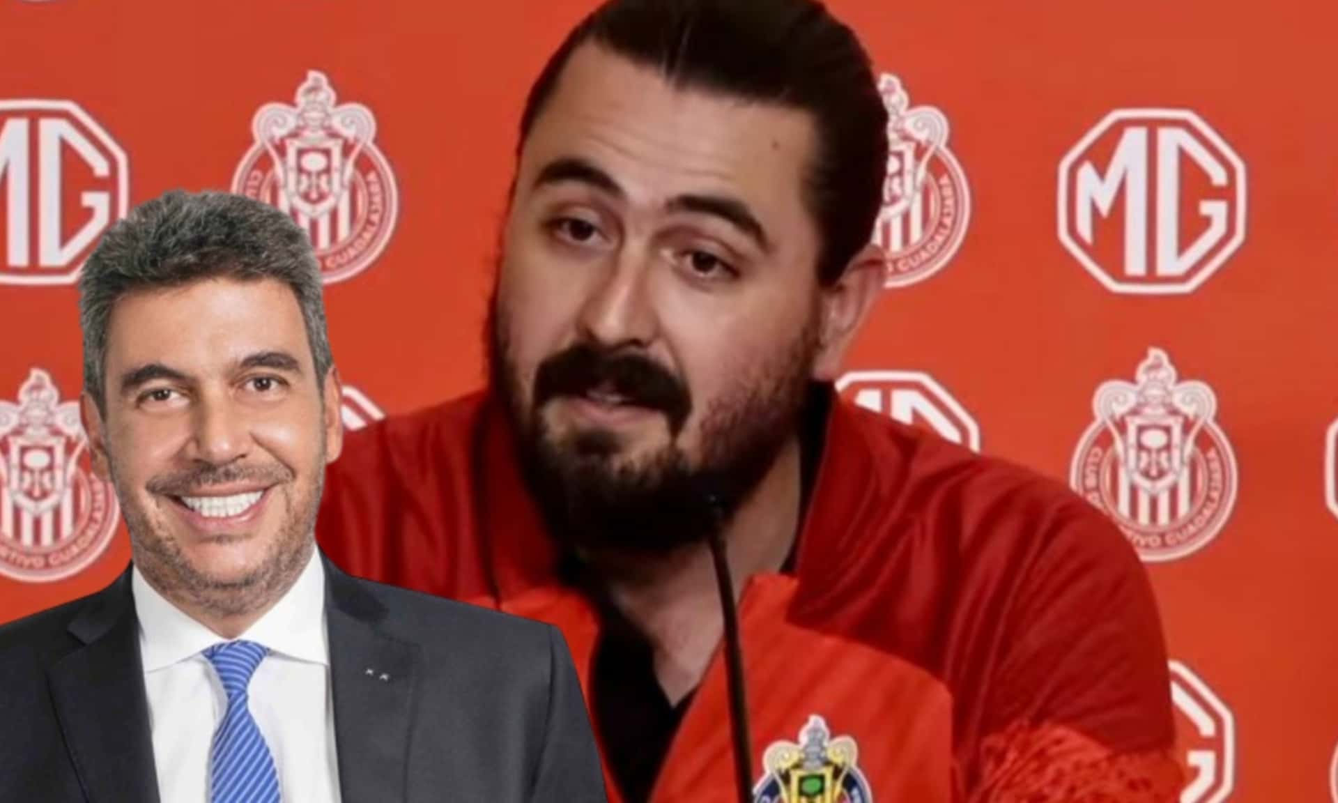Amaury Vergara da una conferencia de prensa en el combinado de las Chivas (Fuente: Chivas)