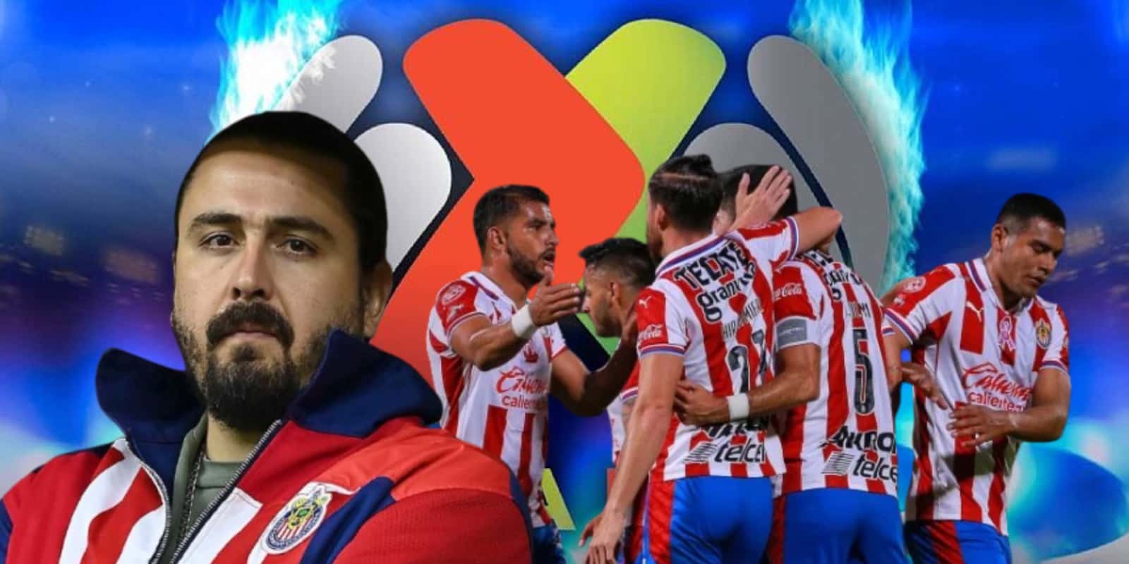 Amaury Vergara junto a futbolistas de Chivas / FOTO FUTBOL TOTAL