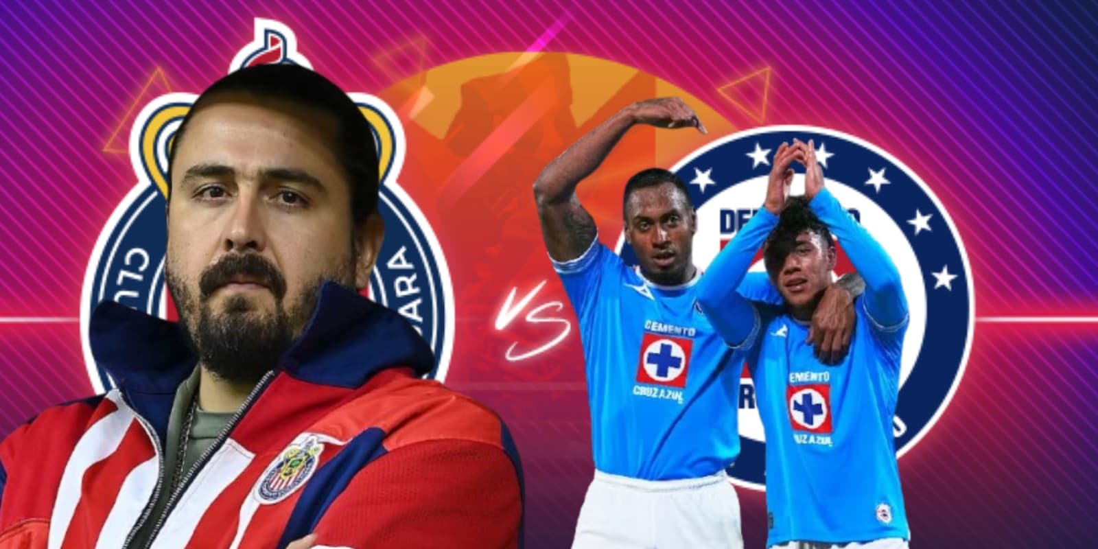 Amaury Vergara junto a futbolistas de Cruz Azul / FOTO FUTBOL TOTAL