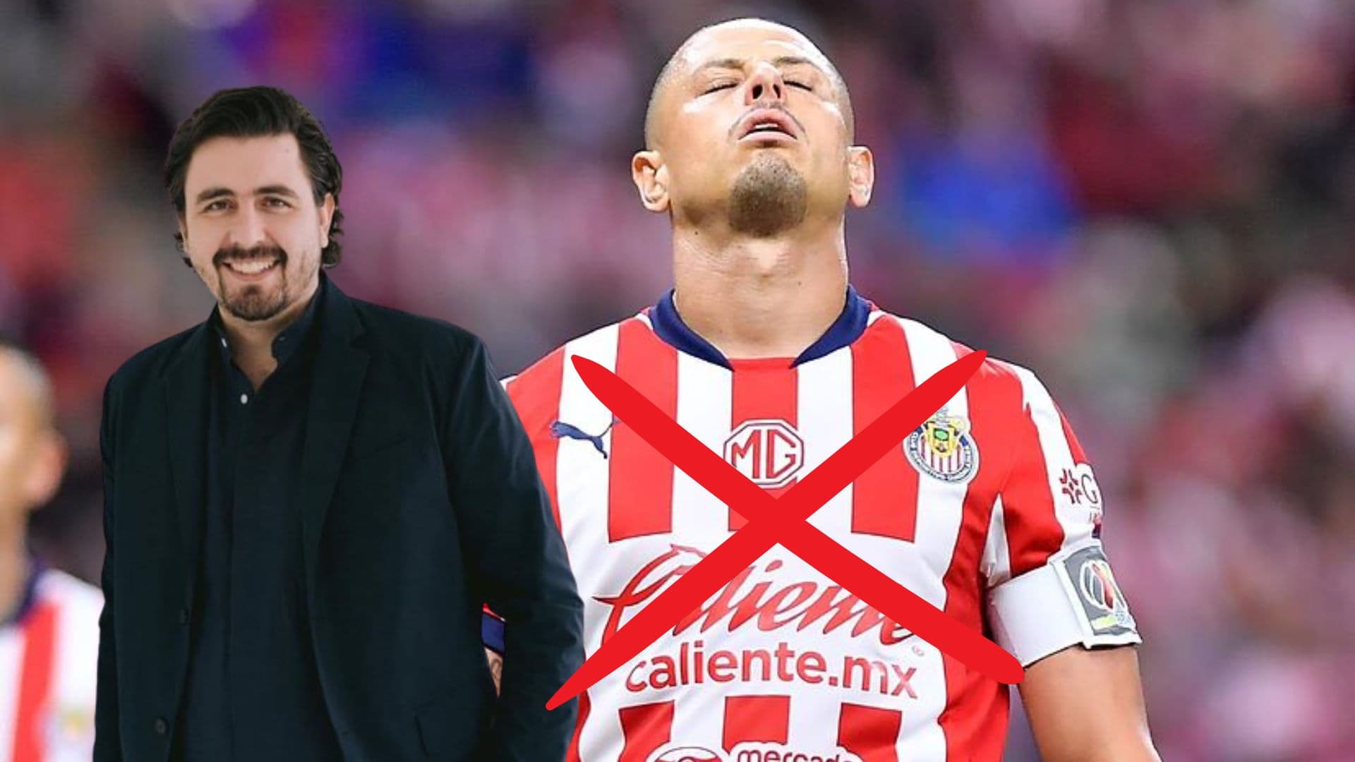 Amaury y Chicharito lamentándose