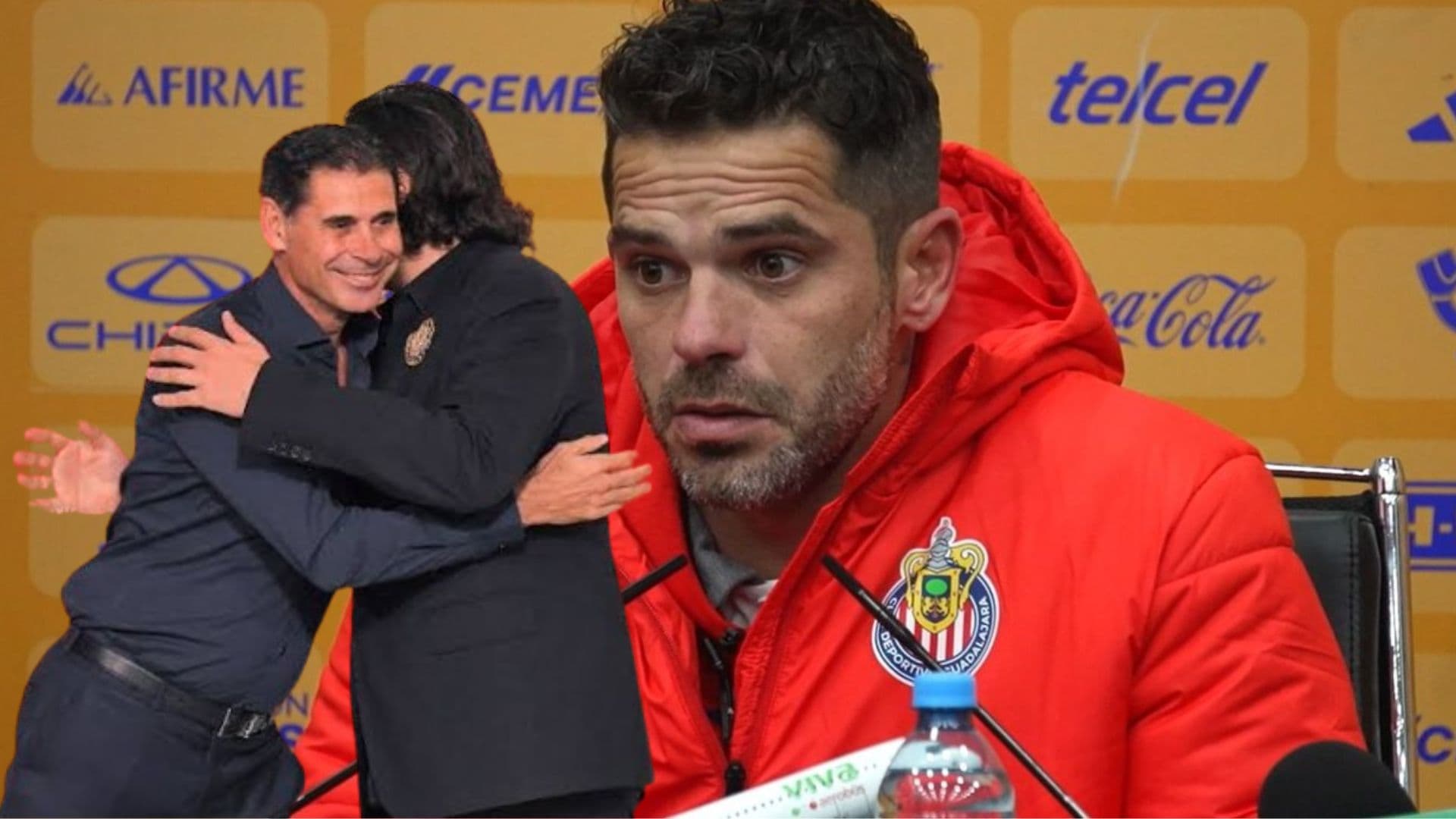 Amaury y Hierro se abrazan y Gafo en conferencia de prensa