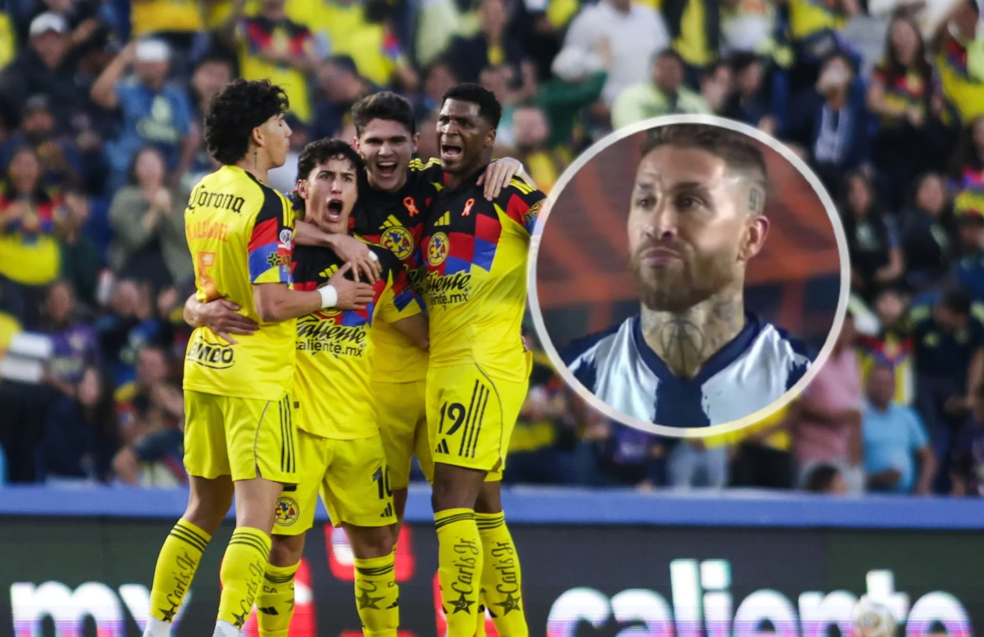 América anotó los dos goles que necesitaba y la reacción de Ramos se viralizó en redes sociales.