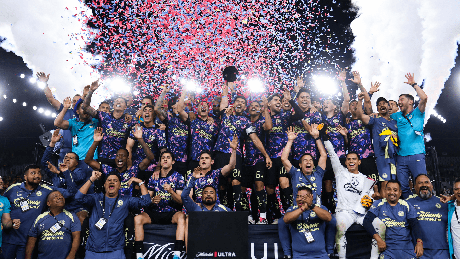 América ganando la Campeones Cup. | Foto: X oficial de @LigaBBVAMX