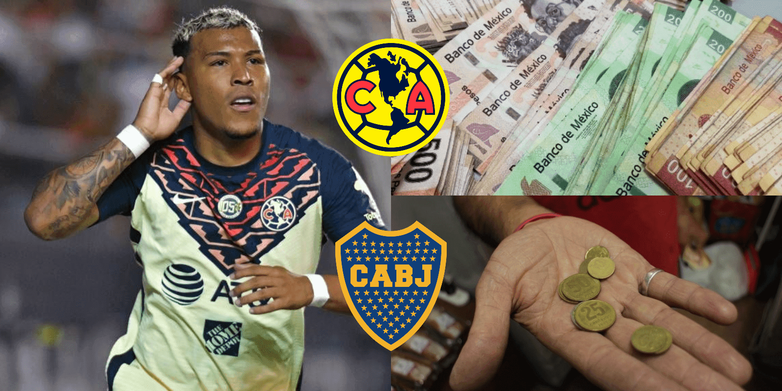 América perdería bastante dinero si es que decide vender a Roger Martínez a Boca Juniors.