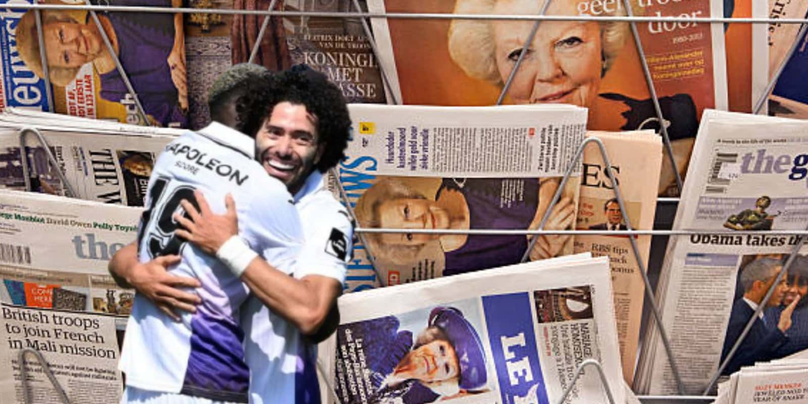 Anderlecht junto a diarios belgas / FOTO NIEWSBLAD
