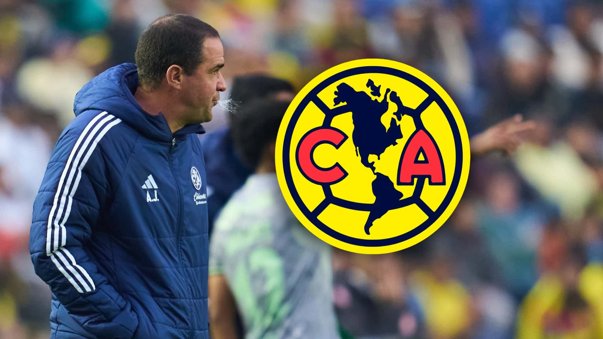 André Jardine durante el Club América vs Necaxa