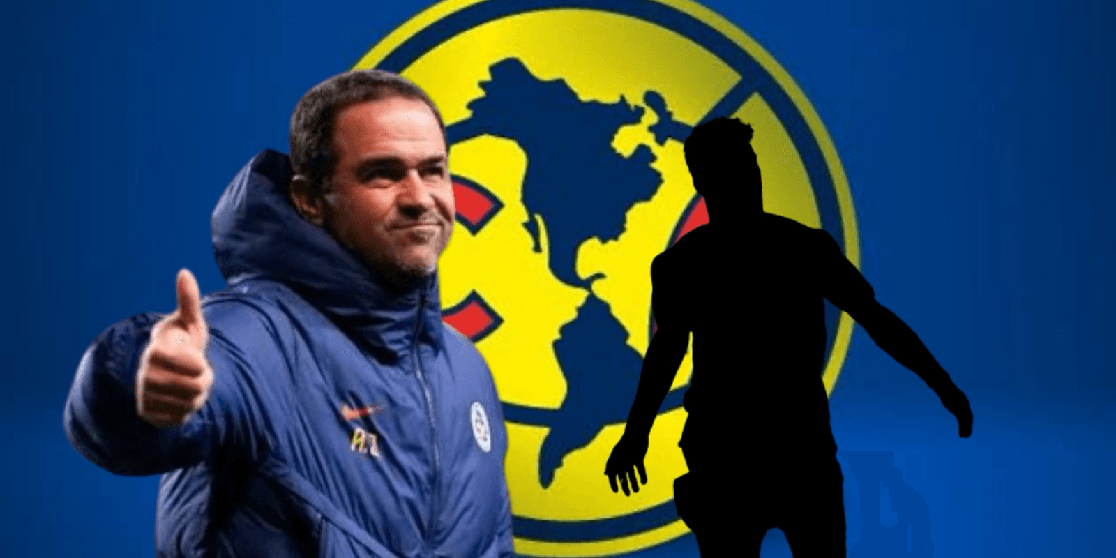 André Jardine junto a futbolista incógnito / FOTO MILENIO