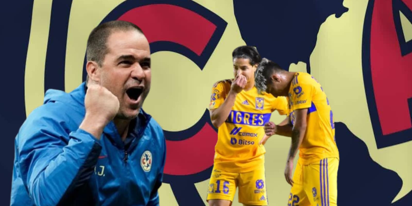 André Jardine junto a futbolistas de Tigres / FOTO MARCA