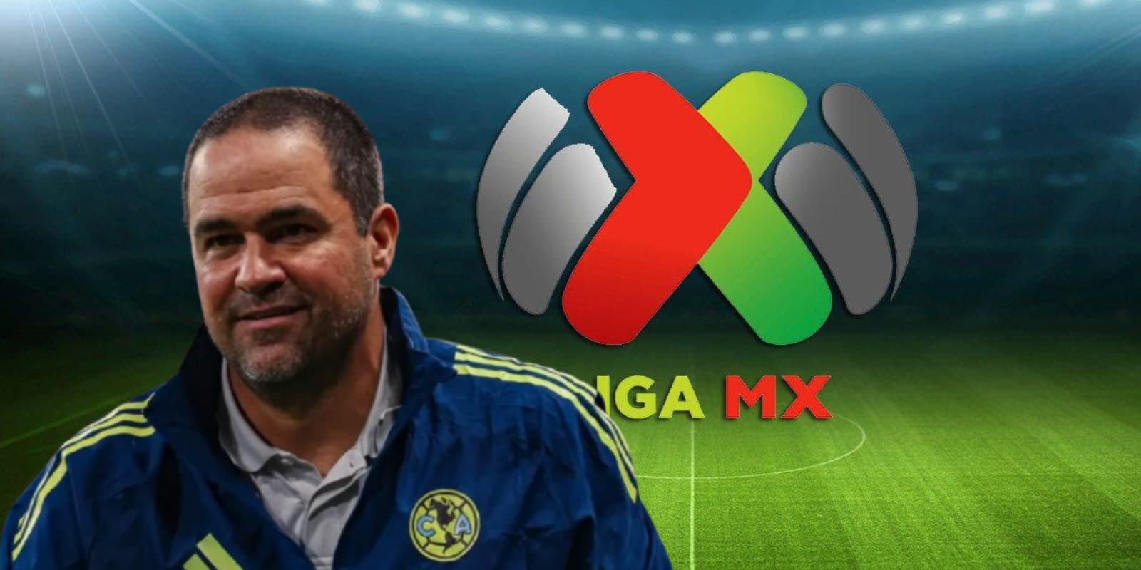 André Jardine junto al logo de la Liga MX / FOTO INSTAGRAM