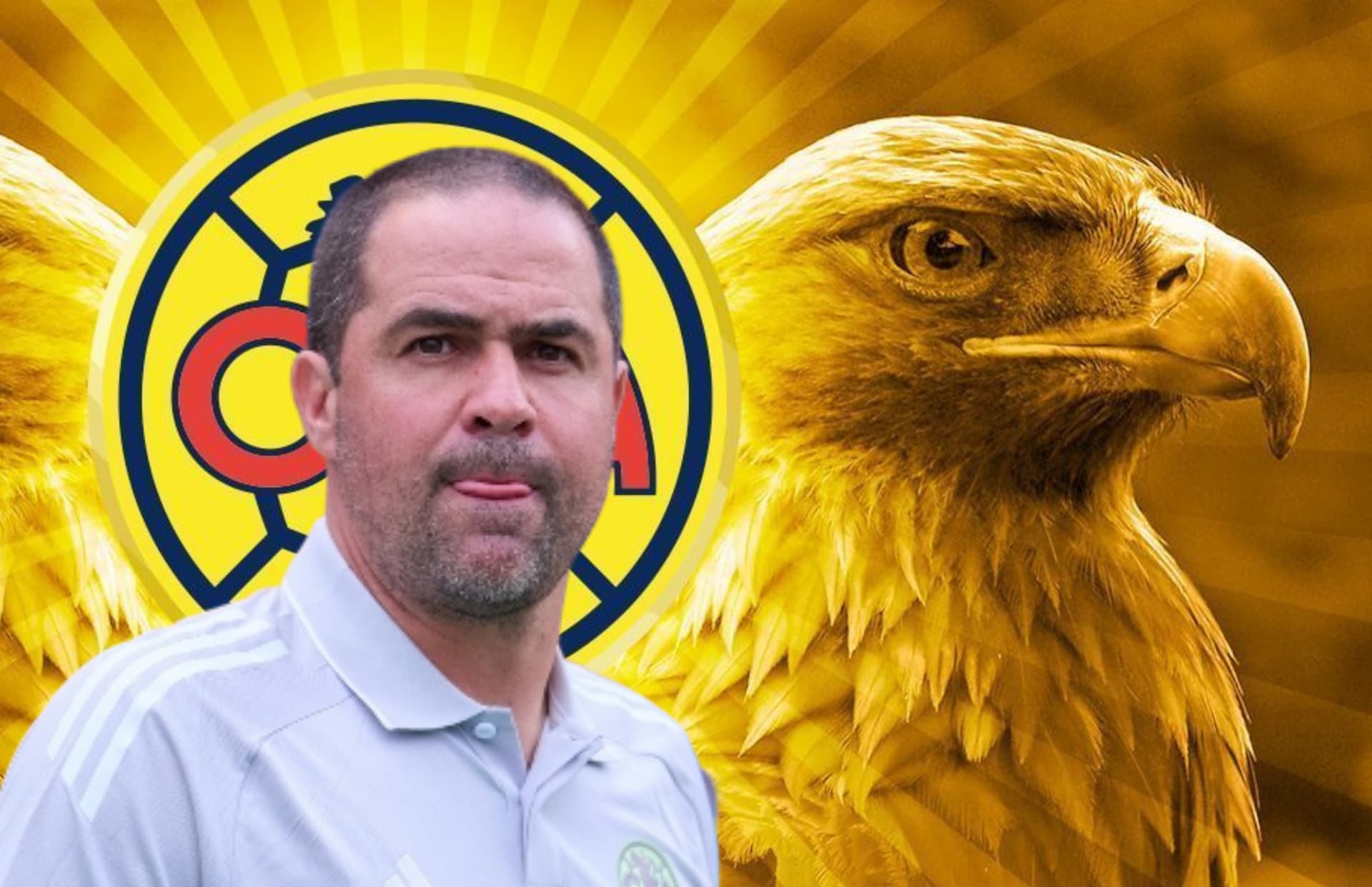 André Jardine y águila/ Foto ESPN.